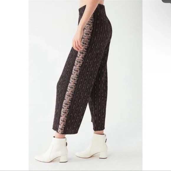 NWT Urban Outfitters Lurex Metallic Wide Leg Pants XS New Year’s Eve holiday - Picture 2 of 8